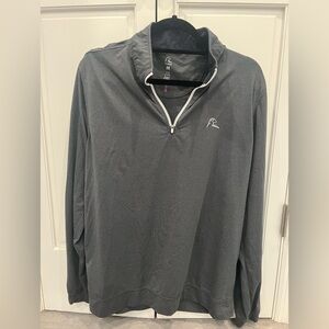Rhoback men’s gray medium quarter zip